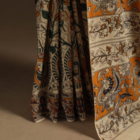 Multicolor - printed cotton nellore kalamkari saree 49