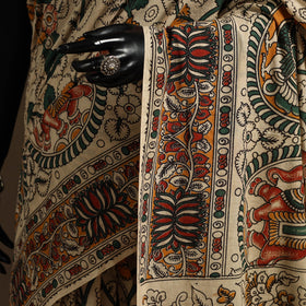 Multicolor - printed cotton nellore kalamkari saree 49