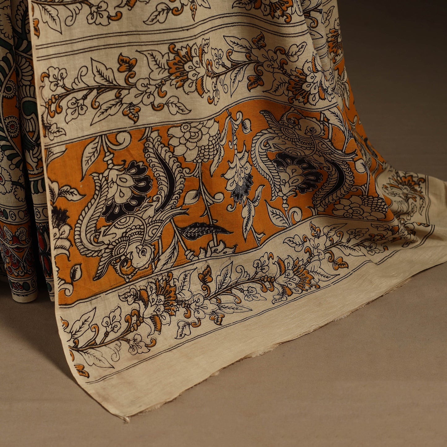 Multicolor - printed cotton nellore kalamkari saree 49