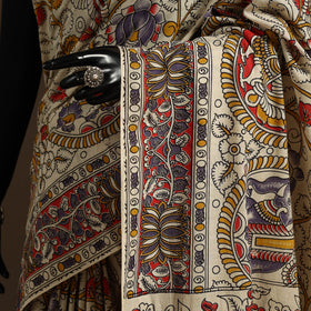 Multicolor - printed cotton nellore kalamkari saree 71