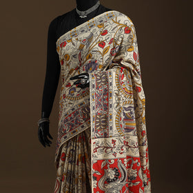 Multicolor - printed cotton nellore kalamkari saree 71