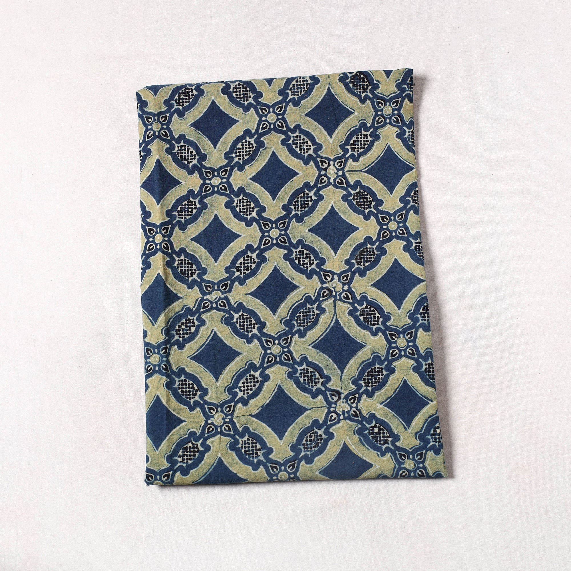  Ajrakh Block Printed Cotton Precut Fabric 02 