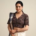 Buy Ajrakh Block Printed Cotton Stitched Blouse Online at iTokri.com