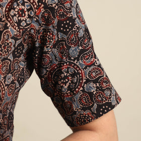 Buy Ajrakh Block Printed Cotton Stitched Blouse Online at iTokri.com