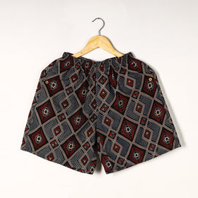  Ajrakh Block Printed Cotton Unisex Boxer/Shorts 