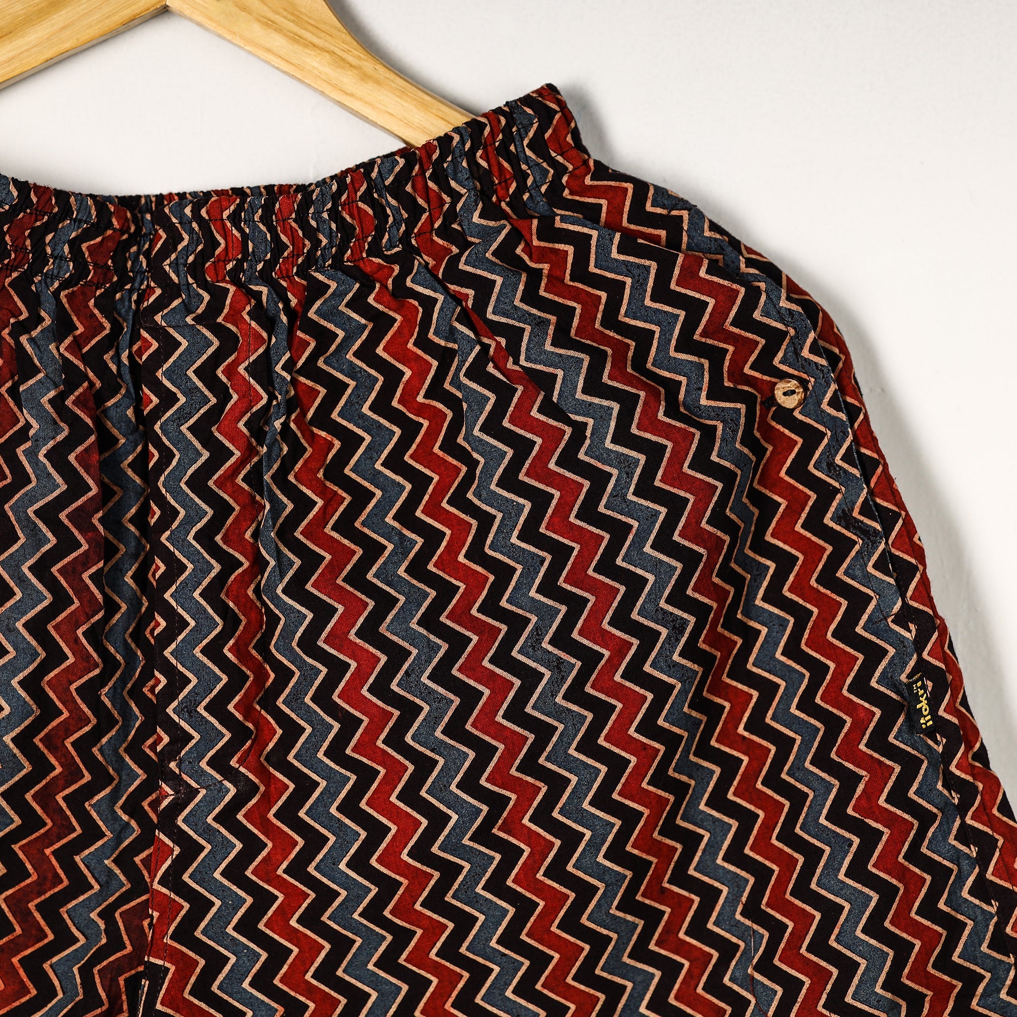  Ajrakh Block Printed Cotton Unisex Boxer/Shorts 