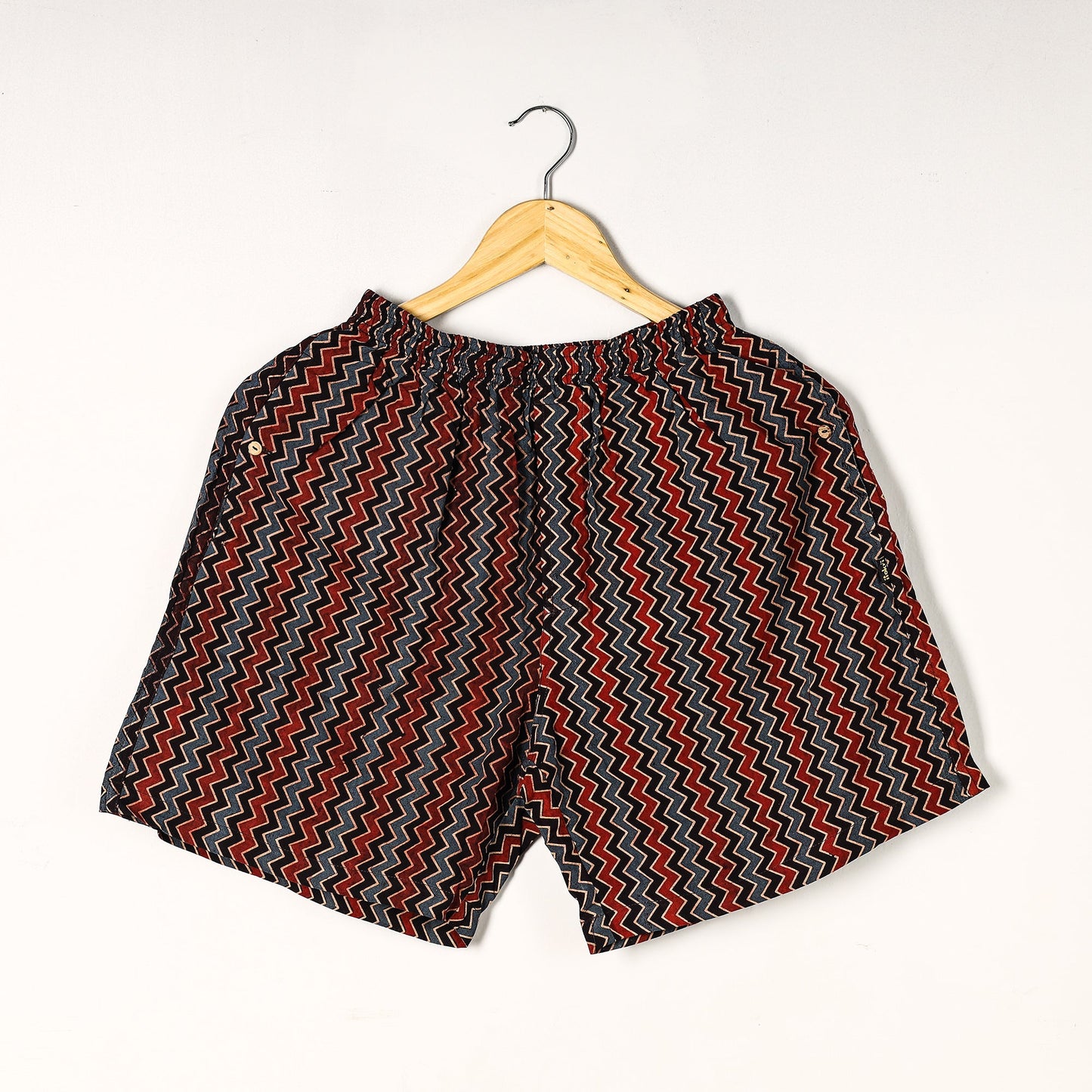  Ajrakh Block Printed Cotton Unisex Boxer/Shorts 
