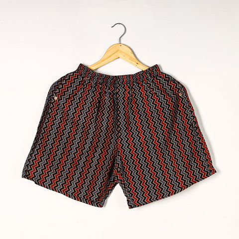  Ajrakh Block Printed Cotton Unisex Boxer/Shorts 