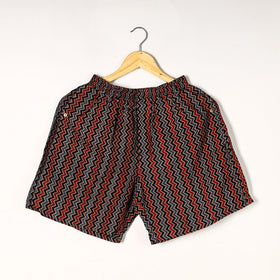  Ajrakh Block Printed Cotton Unisex Boxer/Shorts 
