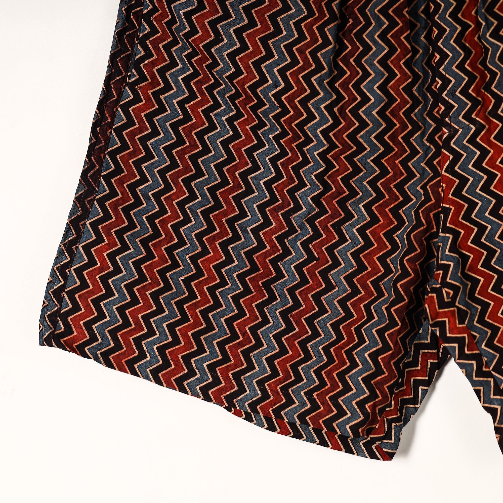  Ajrakh Block Printed Cotton Unisex Boxer/Shorts 