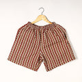  Ajrakh Block Printed Cotton Unisex Boxer/Shorts 