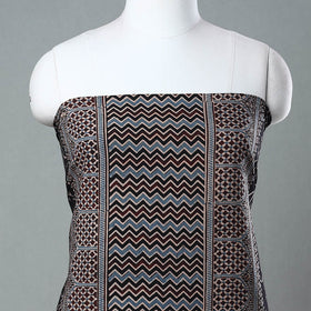 Buy Ajrakh Block Printed Cotton Kurta Material - 3 meter Online at iTokri.com