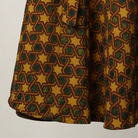  Ajrakh Block Printed Cotton Wrap Around Skirt 01 