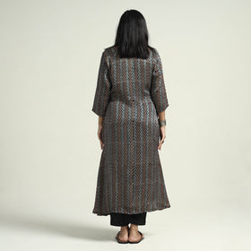  Ajrakh Block Printed Modal Silk Kurta with Palazzo Set 
