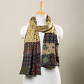  Ajrakh Block Printed Patchwork Cotton Stole Online at iTokri.com