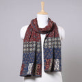 Ajrakh Block Printed Patchwork Cotton Stole