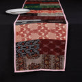 Multicolor Block Printed Patchwork Cotton Table Runner