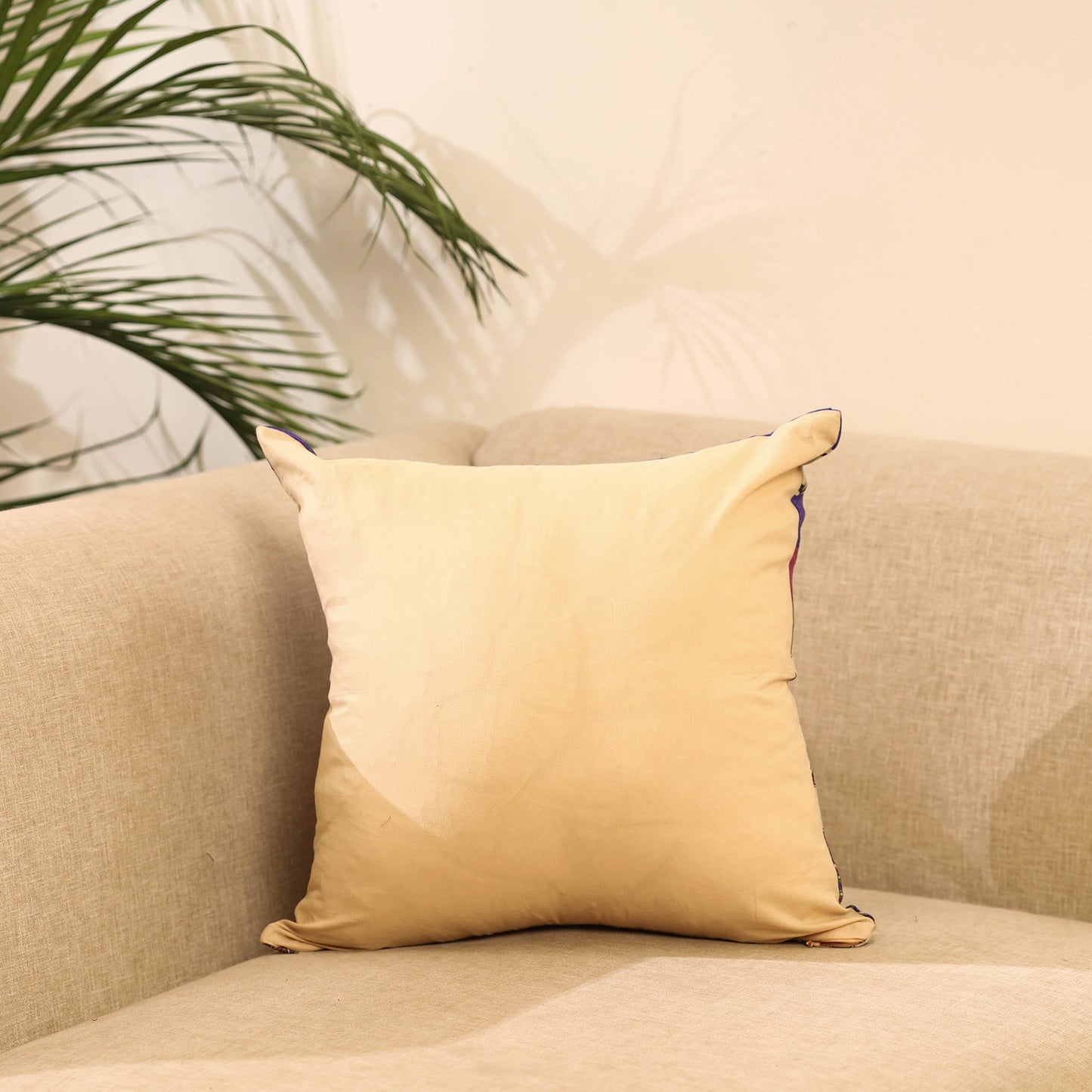 Buy Printed Tussar Silk Cushion Cover