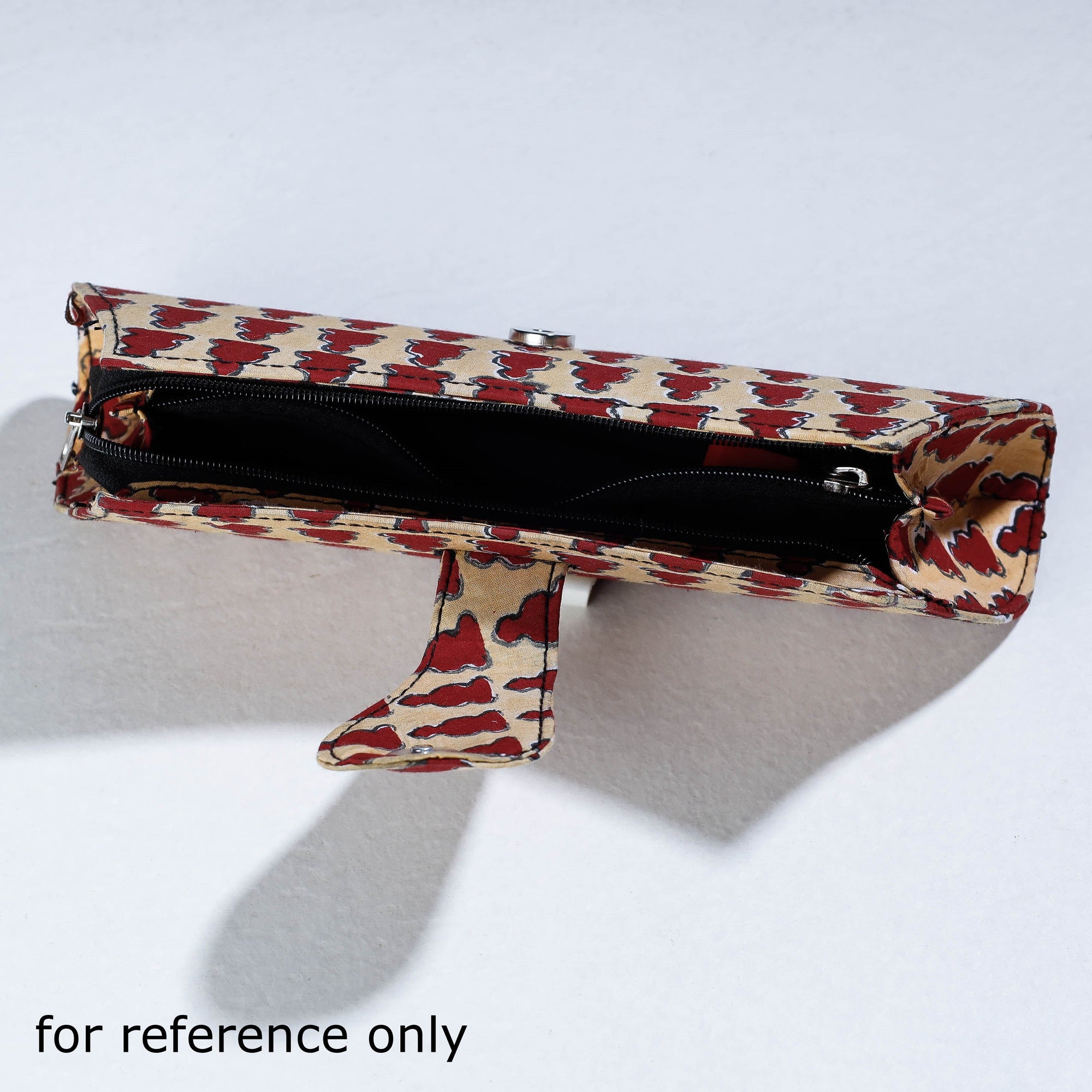 Multicolor Block Printing Cotton Clutch