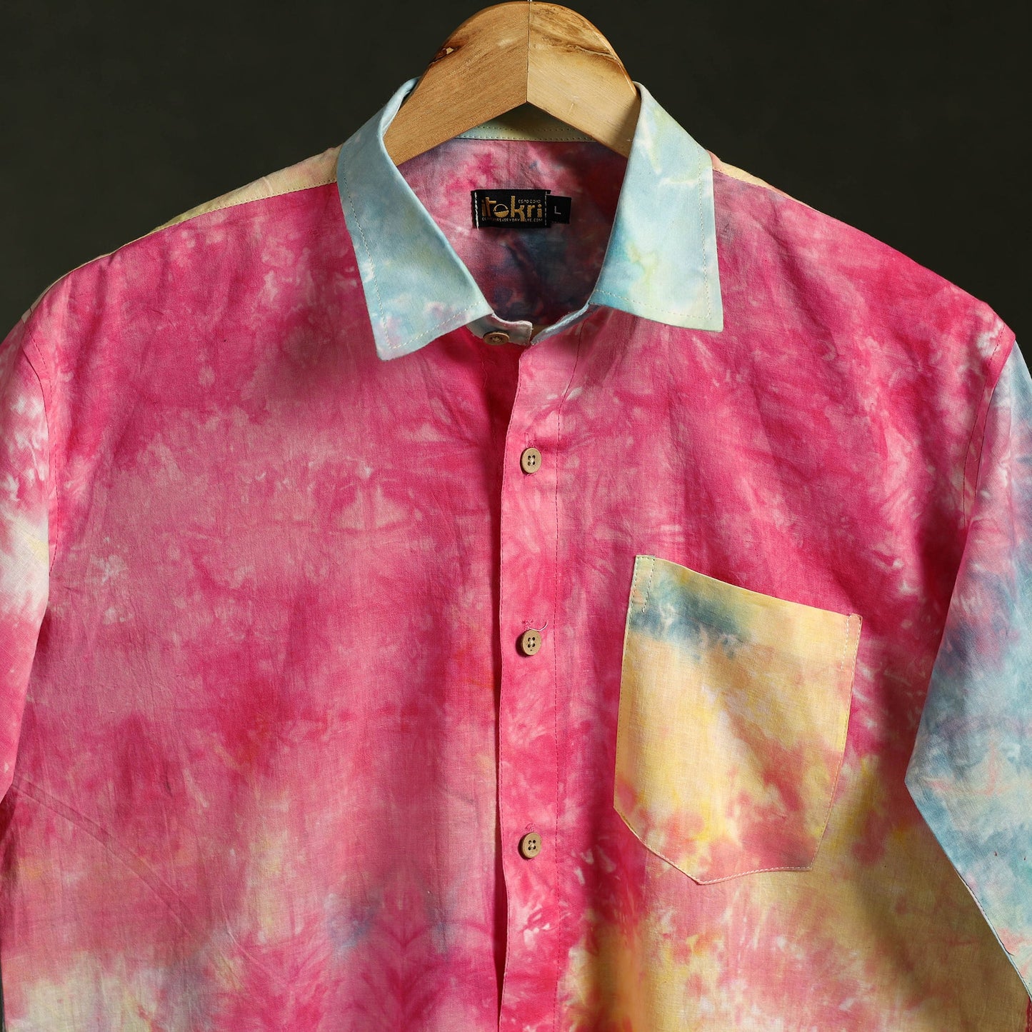 Multicolor - multicolour - pure cotton full sleeve tie-dye