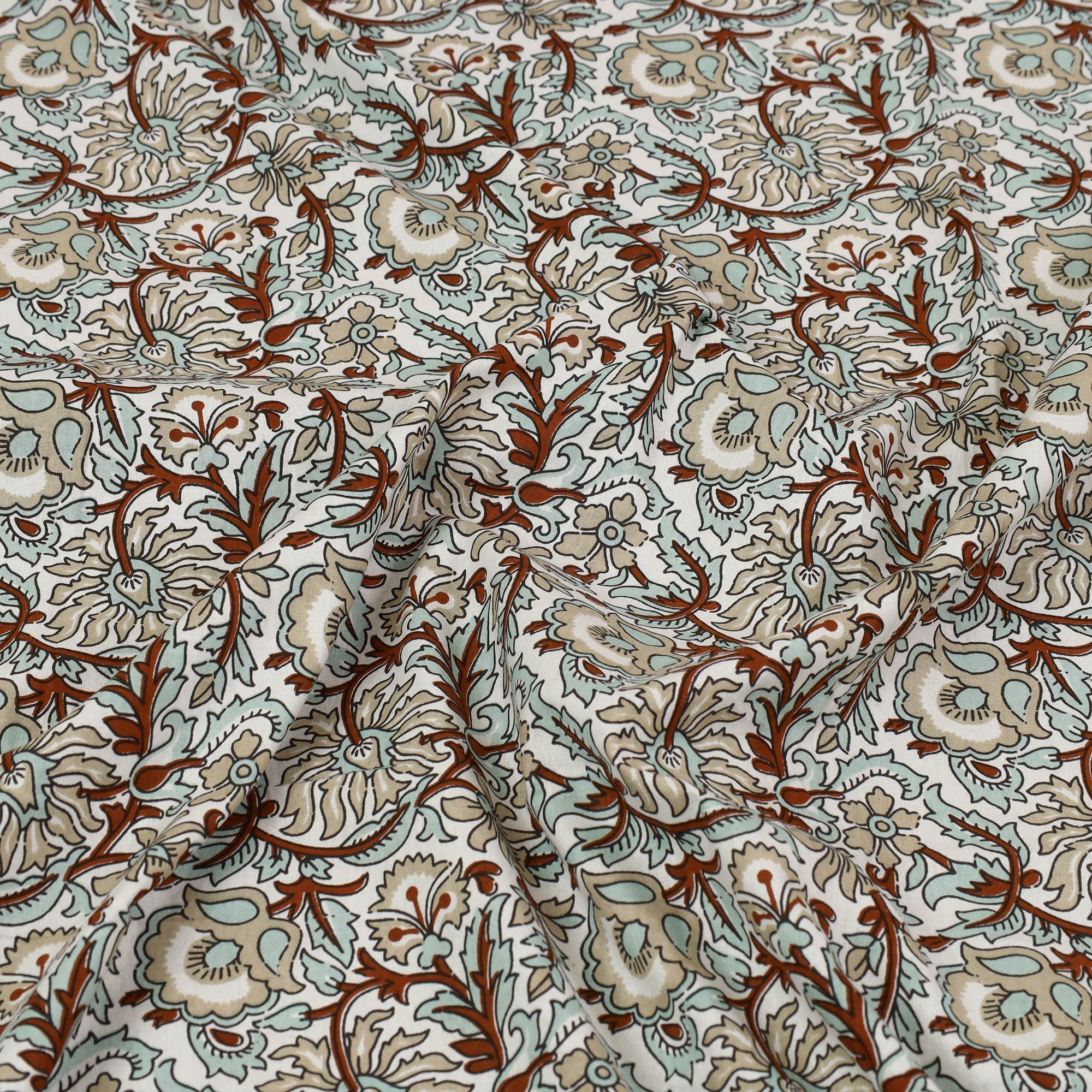 Buy Pure Cotton Single Sanganeri Print Bed Sheet