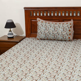 Buy Pure Cotton Single Sanganeri Print Bed Sheet