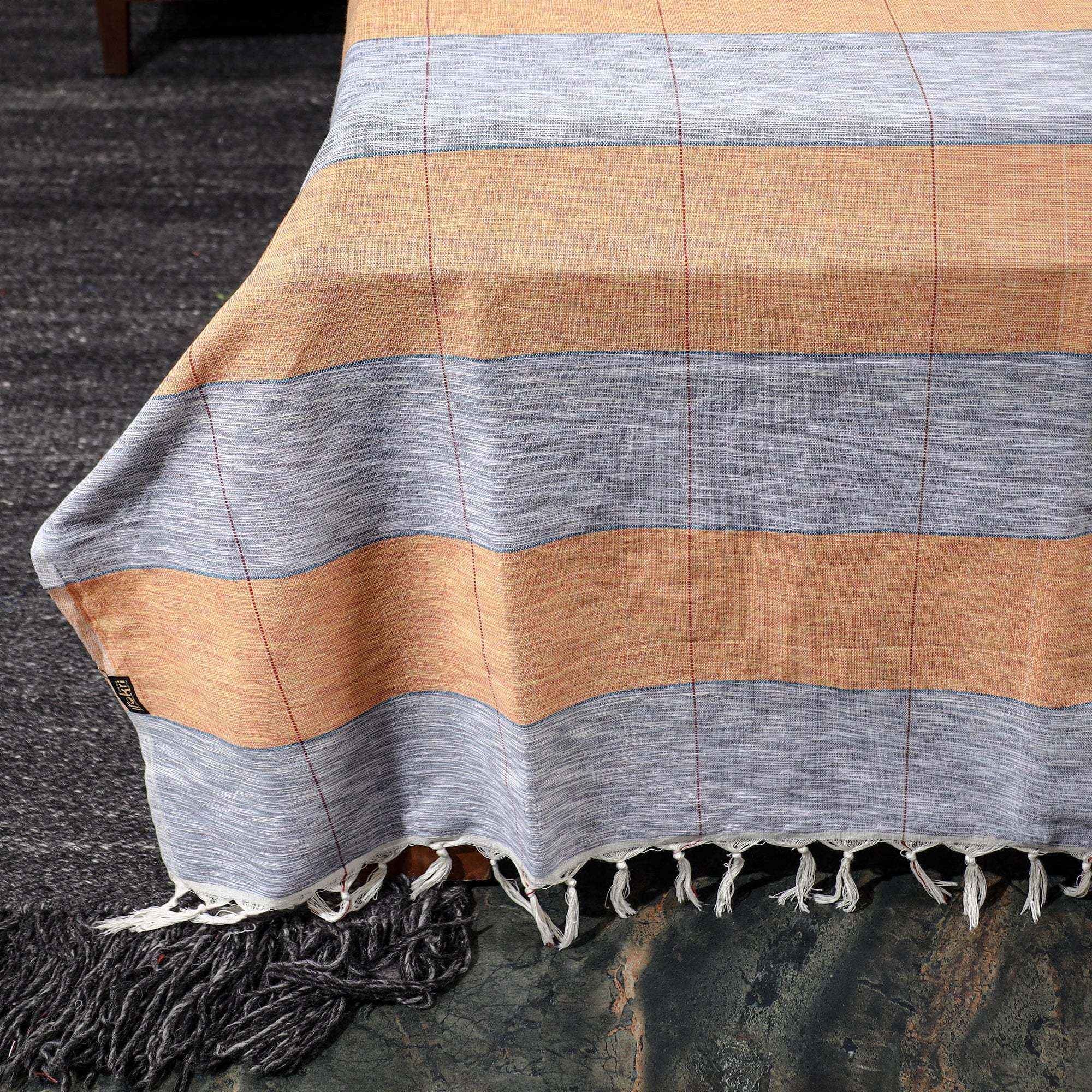  Pure Handloom Cotton Double Bed Cover 