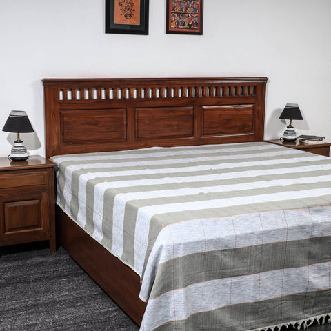 Buy Pure Handloom Cotton Double Bed Cover Online at iTokri.com