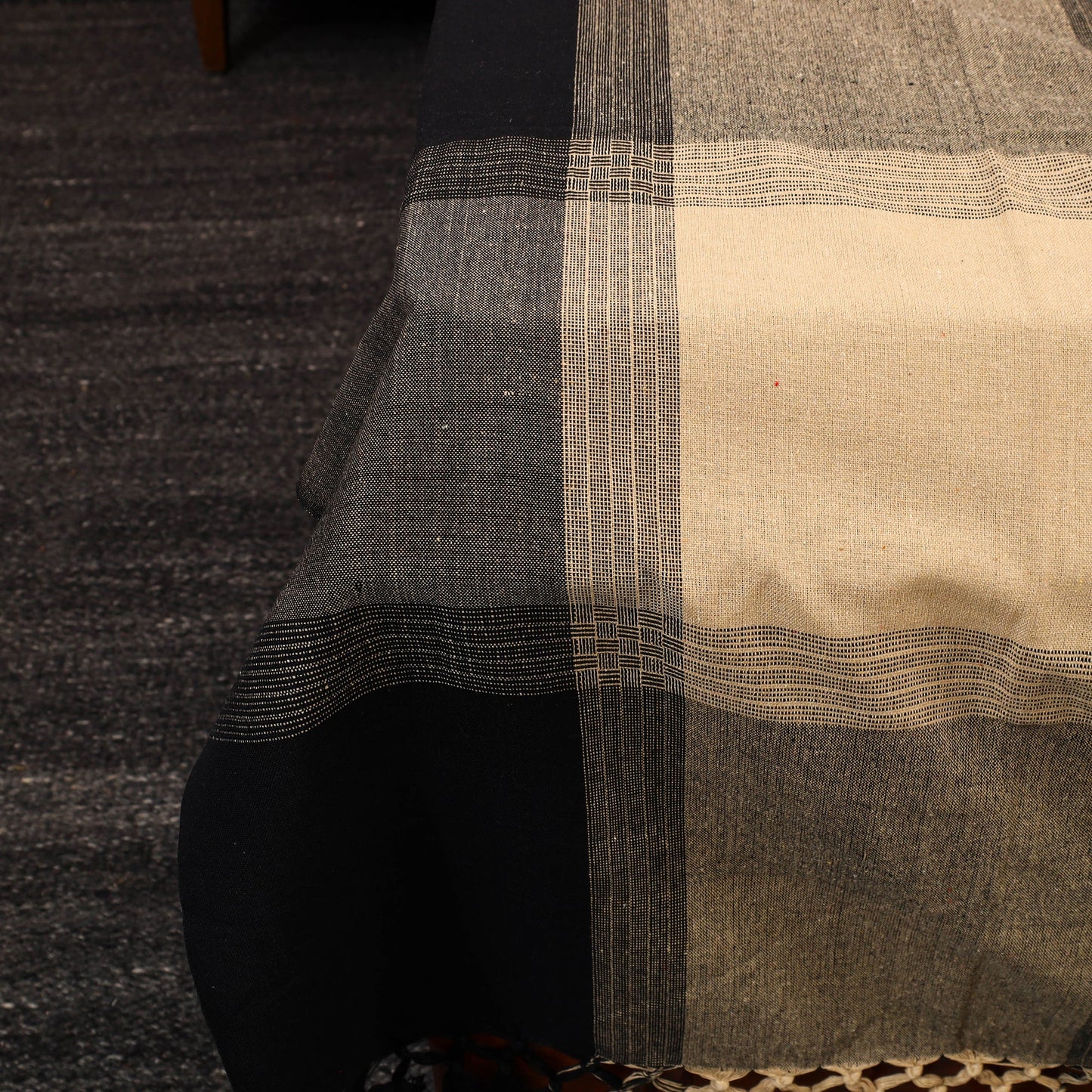 Multicolor - pure handloom cotton single bed cover