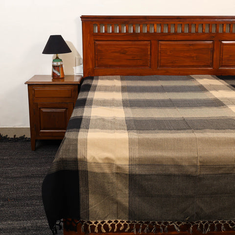 Multicolor - pure handloom cotton single bed cover
