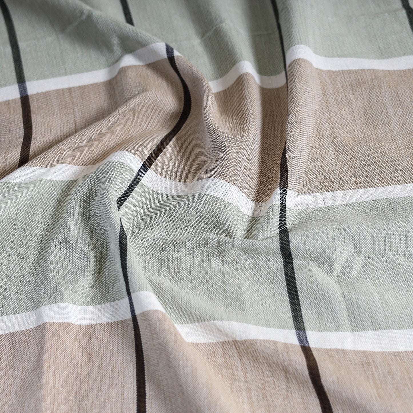 Multicolor - pure handloom double cotton bed sheet (93 x 90