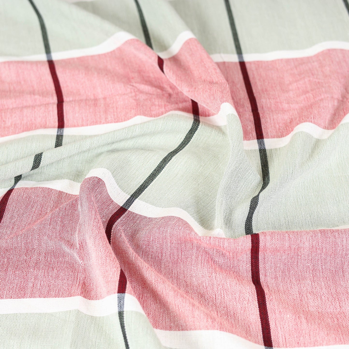 Multicolor - pure handloom double cotton bed sheet (93 x 90