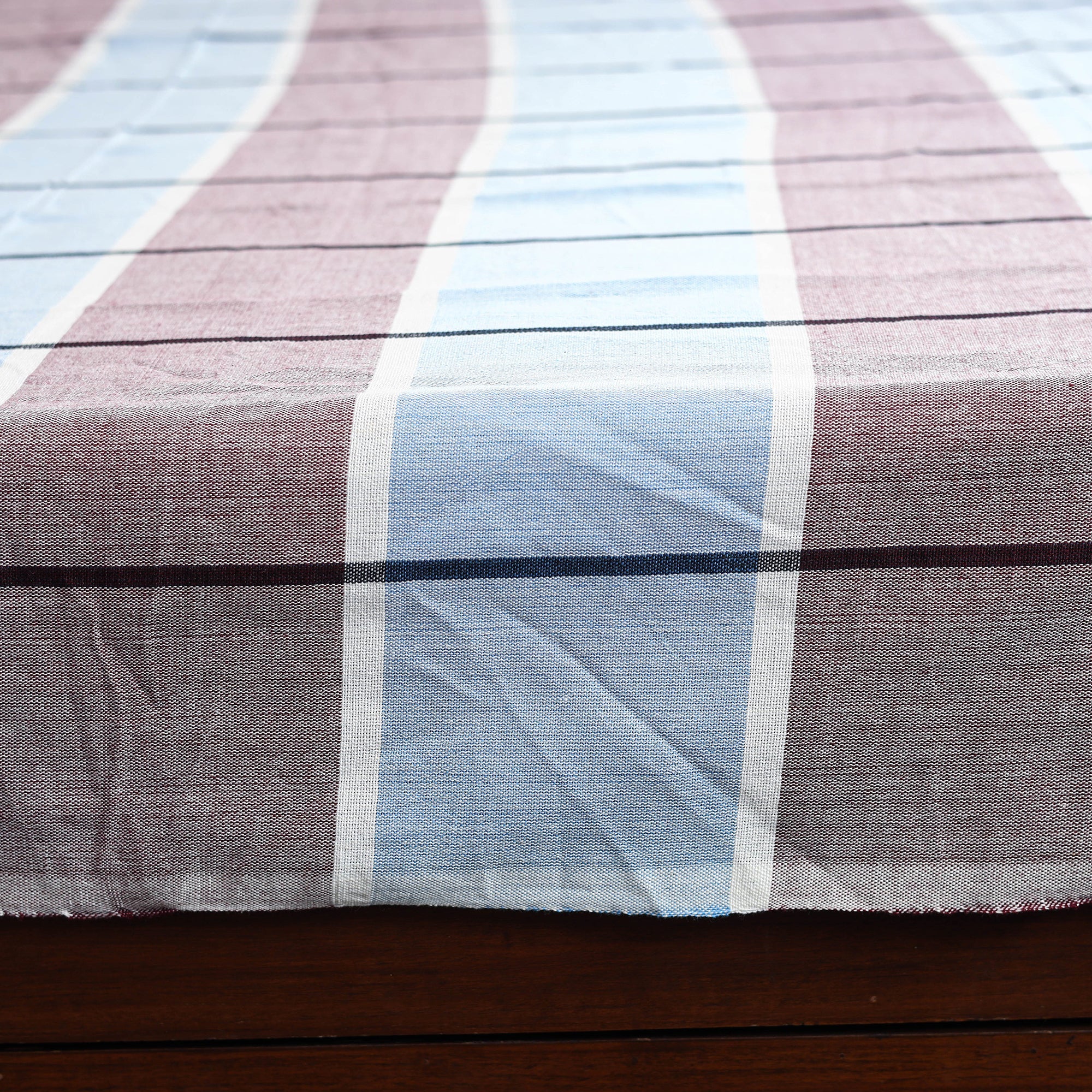 Buy Multicolor Pure Handloom Double Cotton Bed Sheet