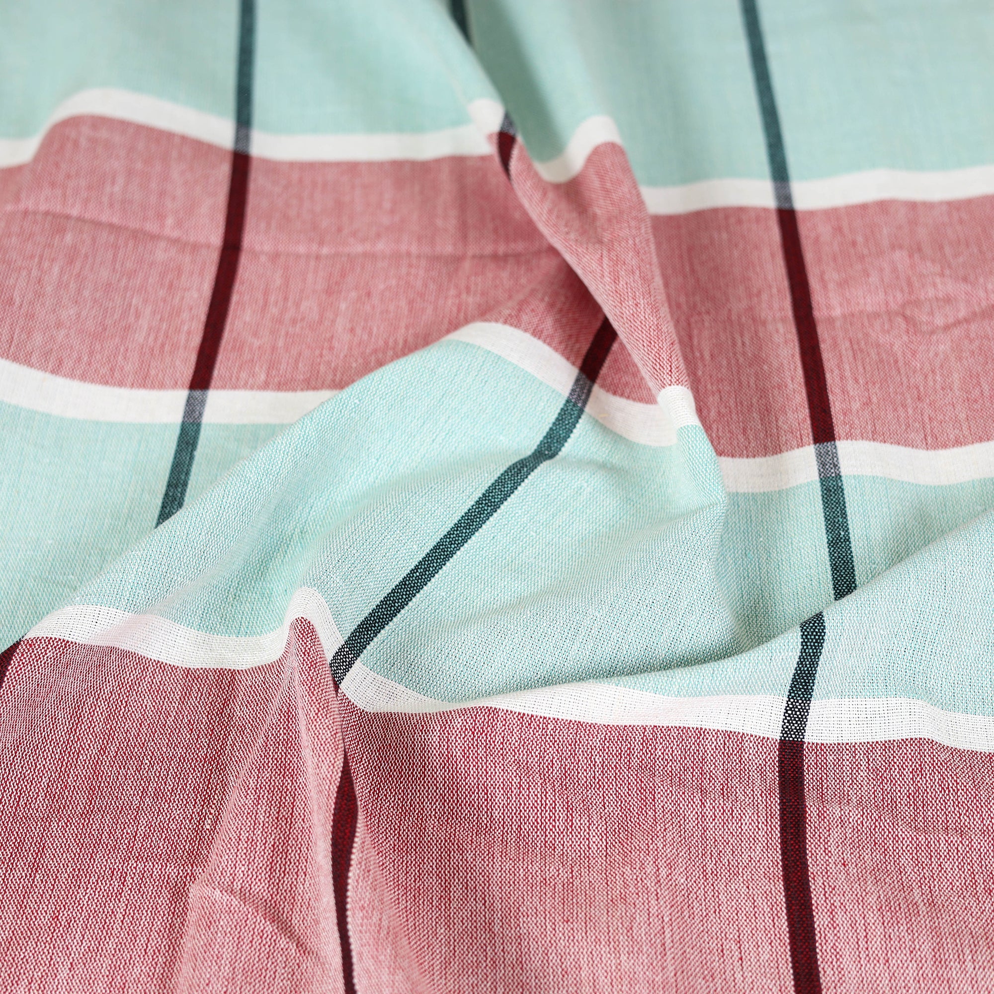 Buy Multicolor Pure Handloom Double Cotton Bed Sheet