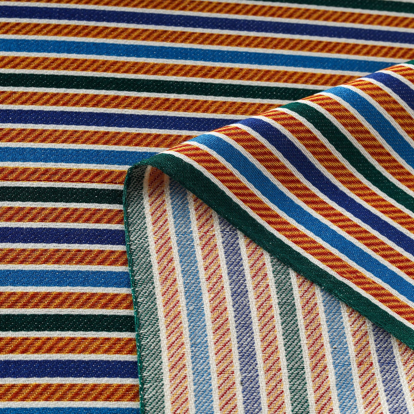 Multicolor - pure handloom silk cotton mashru fabric (width