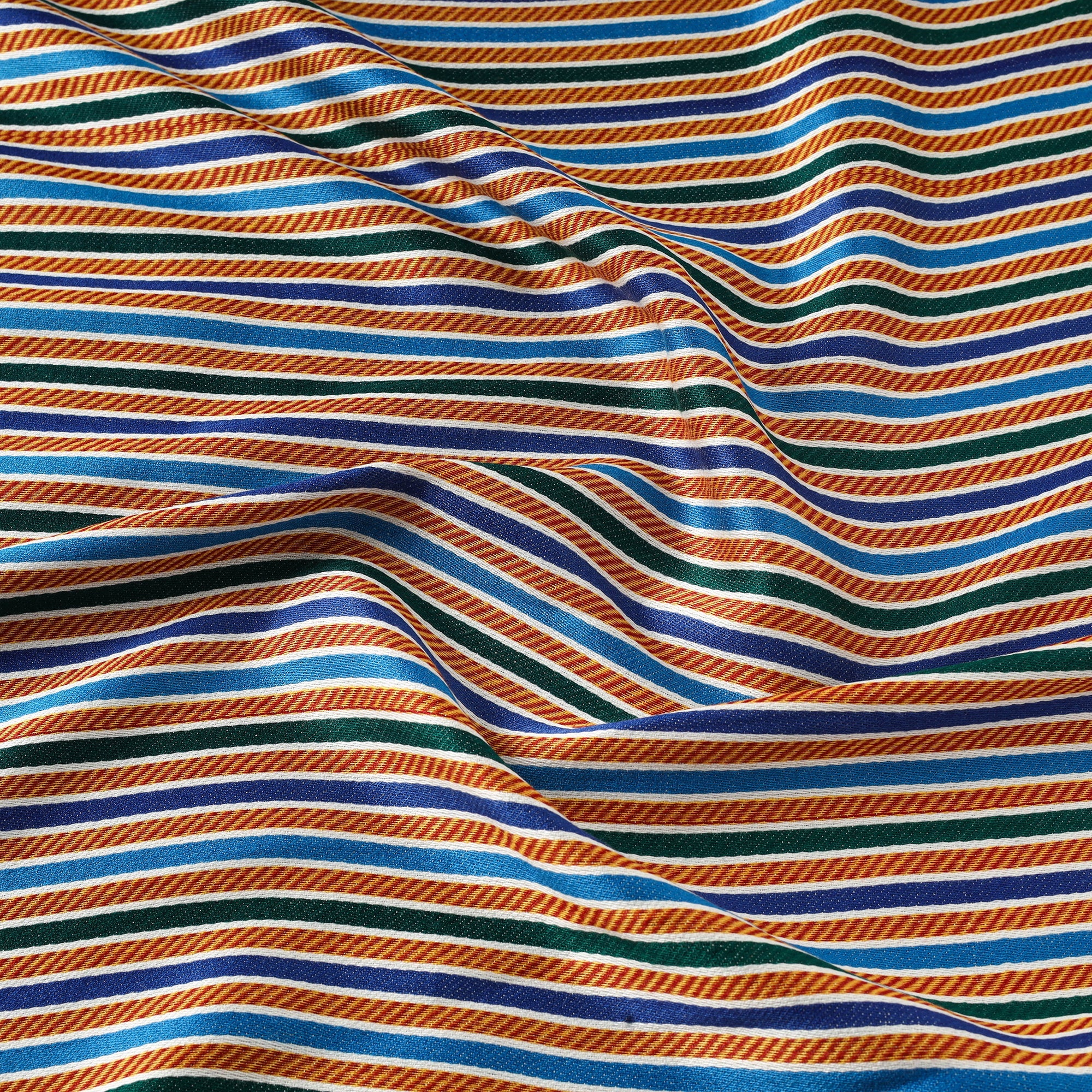 Multicolor - pure handloom silk cotton mashru fabric (width