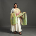  Multicolor Handwoven Kota Doria Silk Cotton Dupatta