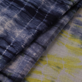 Pure mul cotton tie-dye shibori fabric 11 - handcrafted