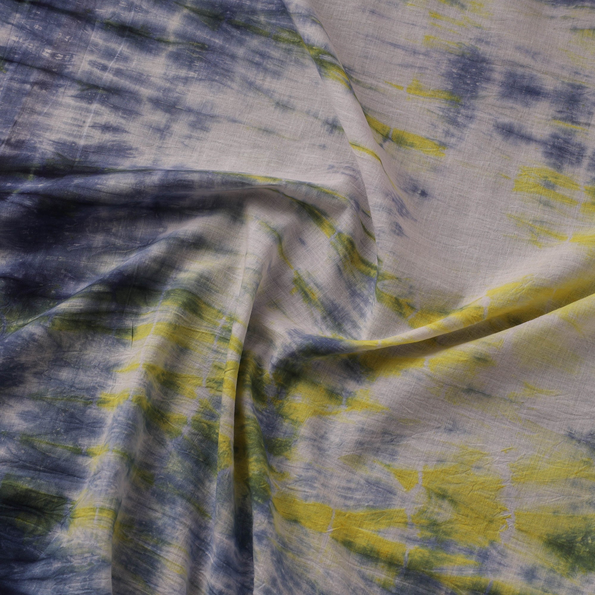 Pure mul cotton tie-dye shibori fabric 11 - handcrafted