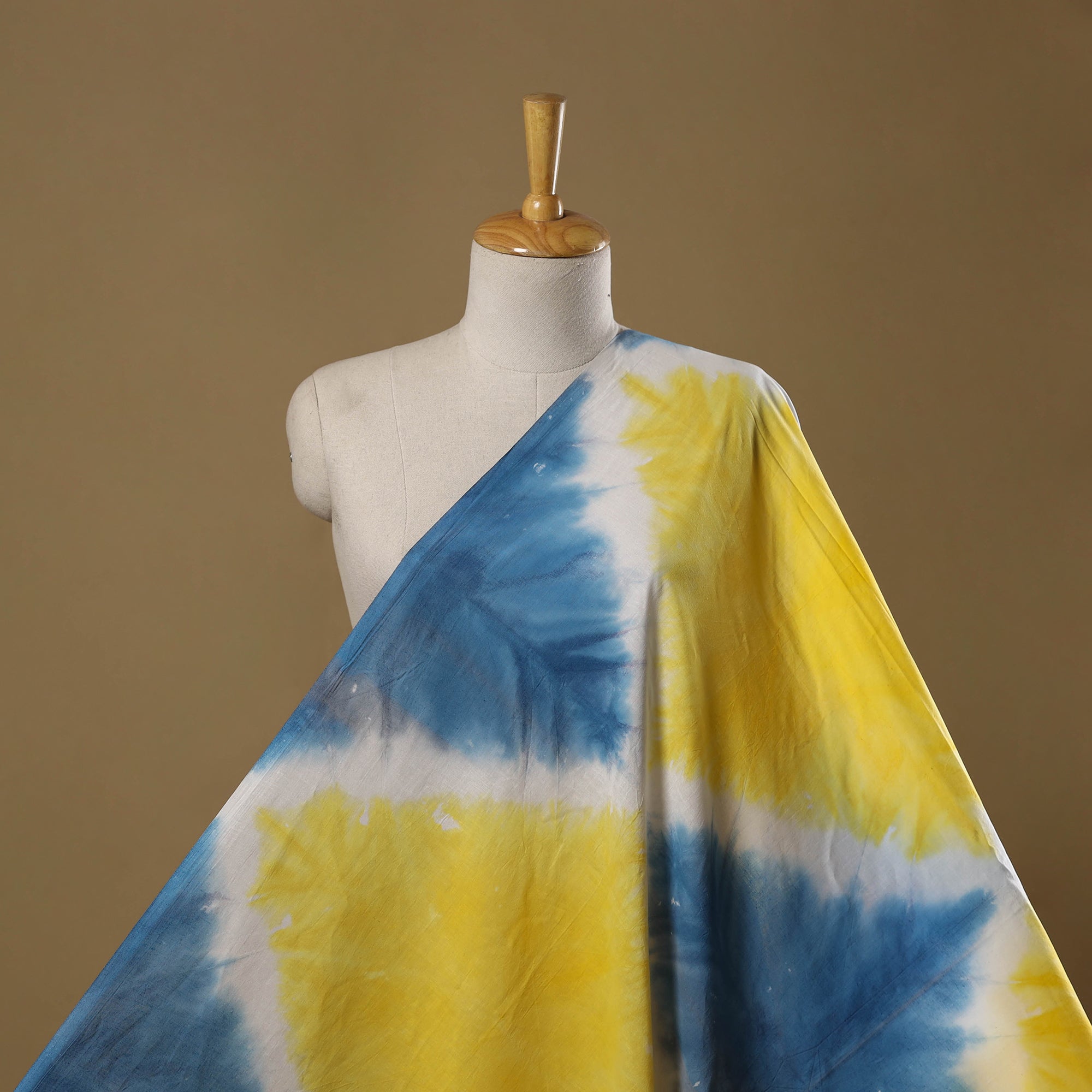 Pure mul cotton tie-dye shibori fabric 15 - handcrafted