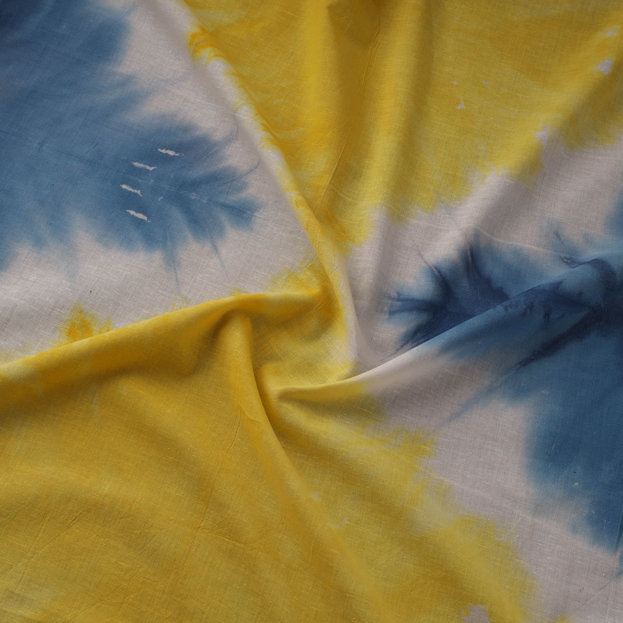 Pure mul cotton tie-dye shibori fabric 15 - handcrafted