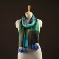 Multicolor - pure silk patchwork stole with tassels 48