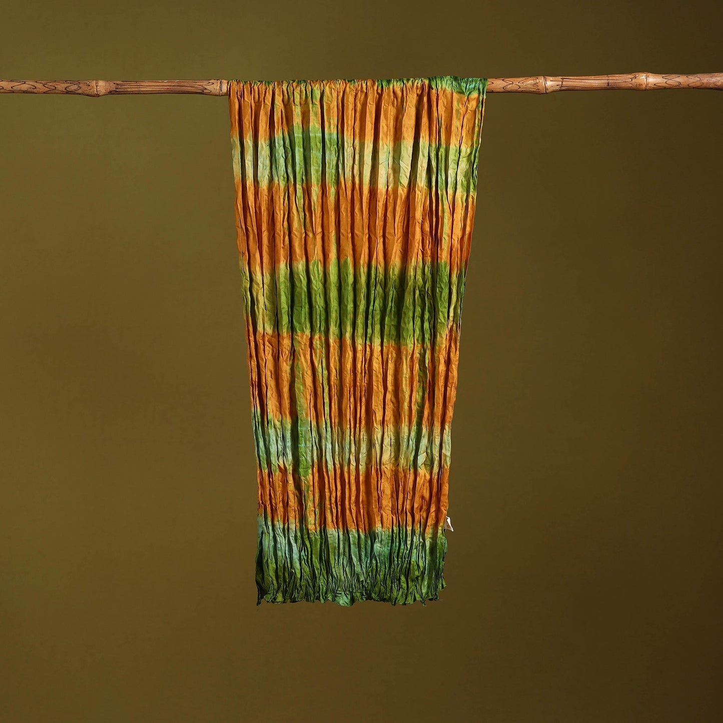 Multicolor - pure silk tie-dye shibori stole 104