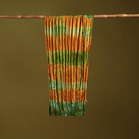 Multicolor - pure silk tie-dye shibori stole 104