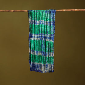 Multicolor - pure silk tie-dye shibori stole 113