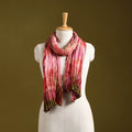 Multicolor - pure silk tie-dye shibori stole 122