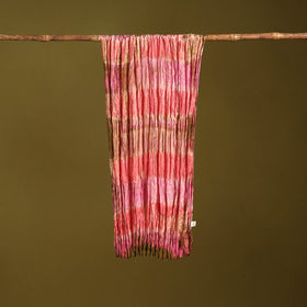 Multicolor - pure silk tie-dye shibori stole 122