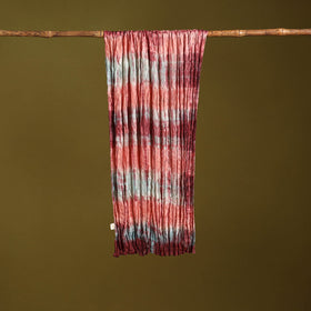 Multicolor - pure silk tie-dye shibori stole 130