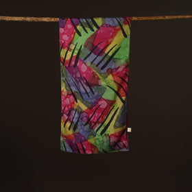 Pure silk tie-dye stole 57 - handcrafted