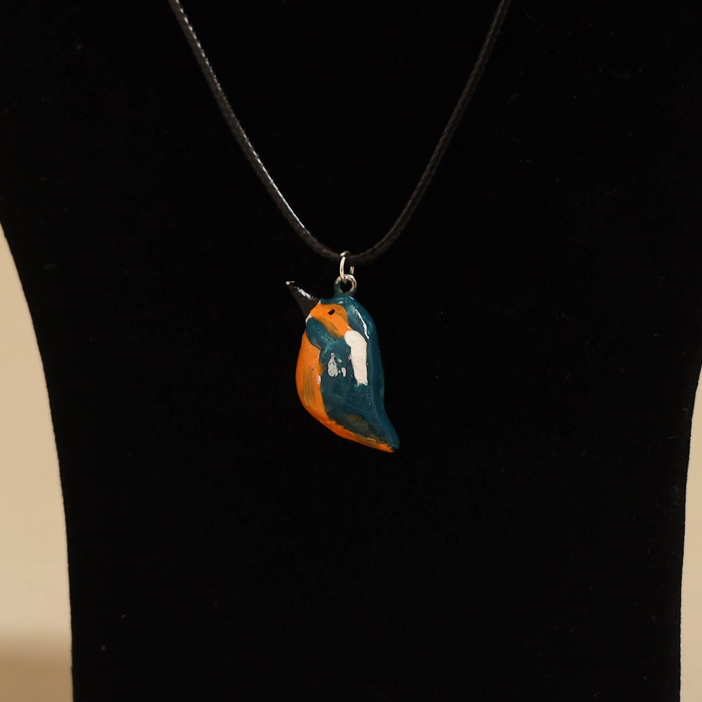Quirklets handpainted clay pendant necklace 21 - handcrafted